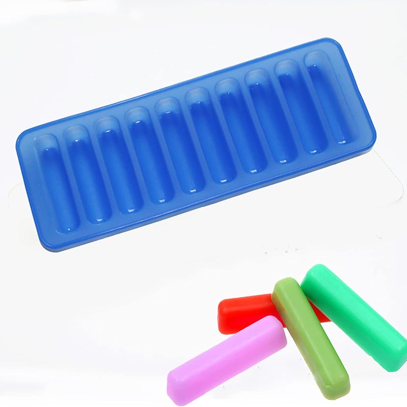 X-Haibei 12-Cavity Silicone Mold for Chocolate Sticks, Crayons, Candies, and Egg Rolls,Jello,Caramels Ice Cube â€“ and Easy Release â€“ Perfect for DIY Crafts, Baking, and Cooking, 1oz per cell - Image 1